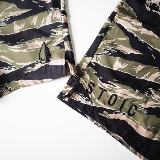 Stoic X Tachuntfish Athletic Shorts - Tiger Stripe