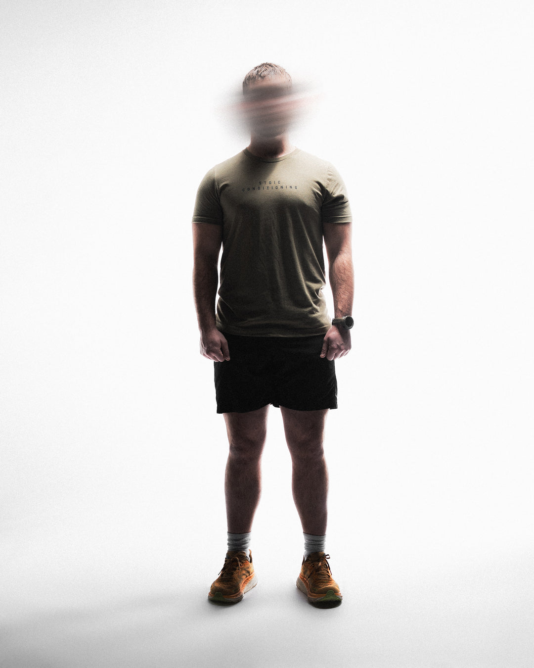 Olive Stacked Stoic Conditioning T-Shirt